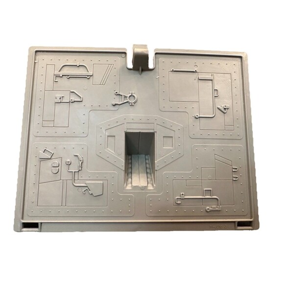 LOWER BAY DOOR - COBRA TERROR DROME - GI JOE ARAH - VINTAGE 1986 HASBRO PART - Picture 4 of 4